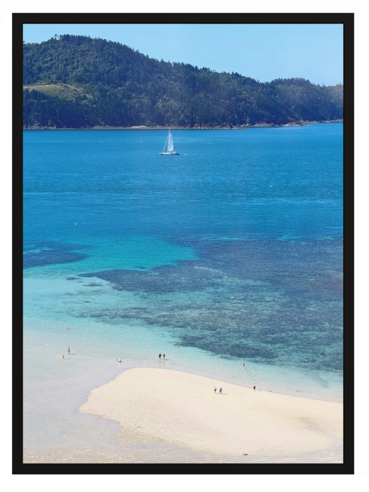 Catseye Beach Hamilton Island print black