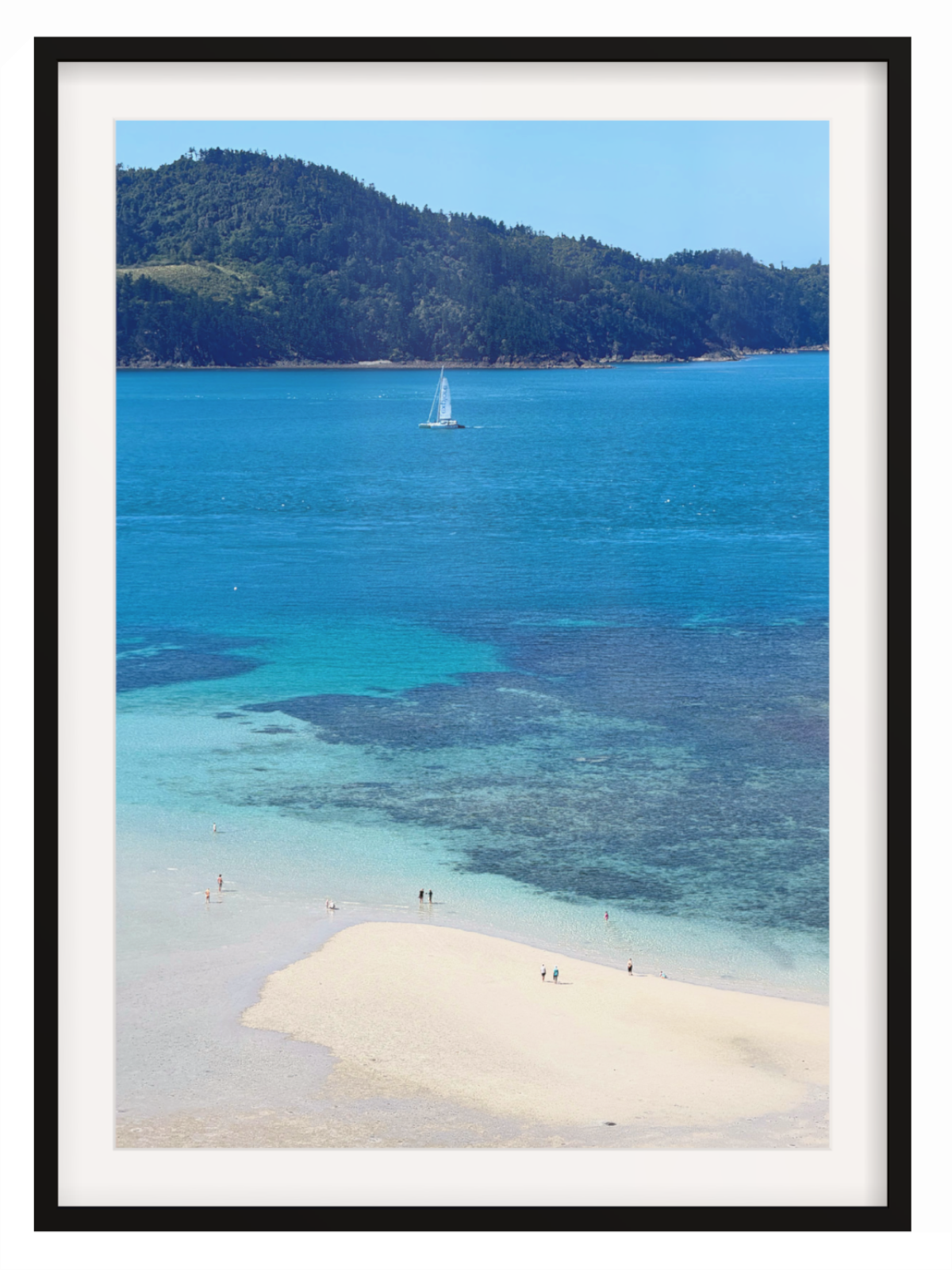 Catseye Beach Hamilton Island print black