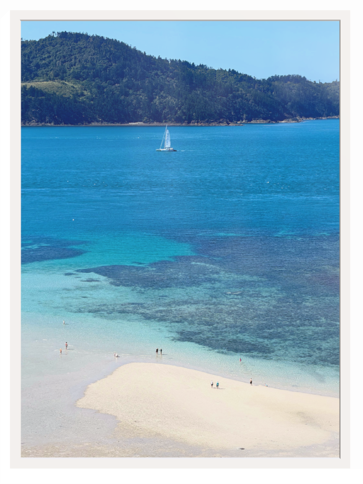 Catseye Beach Hamilton Island print white