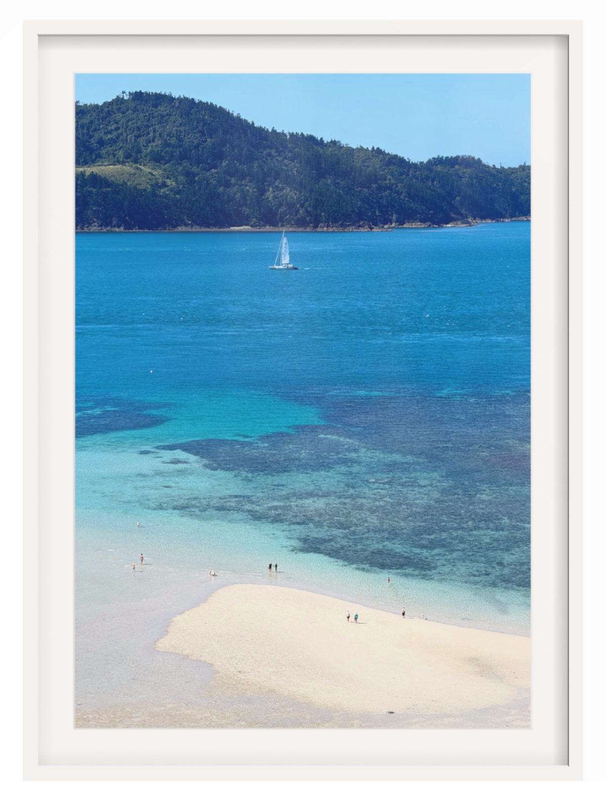Catseye Beach Hamilton Island print white