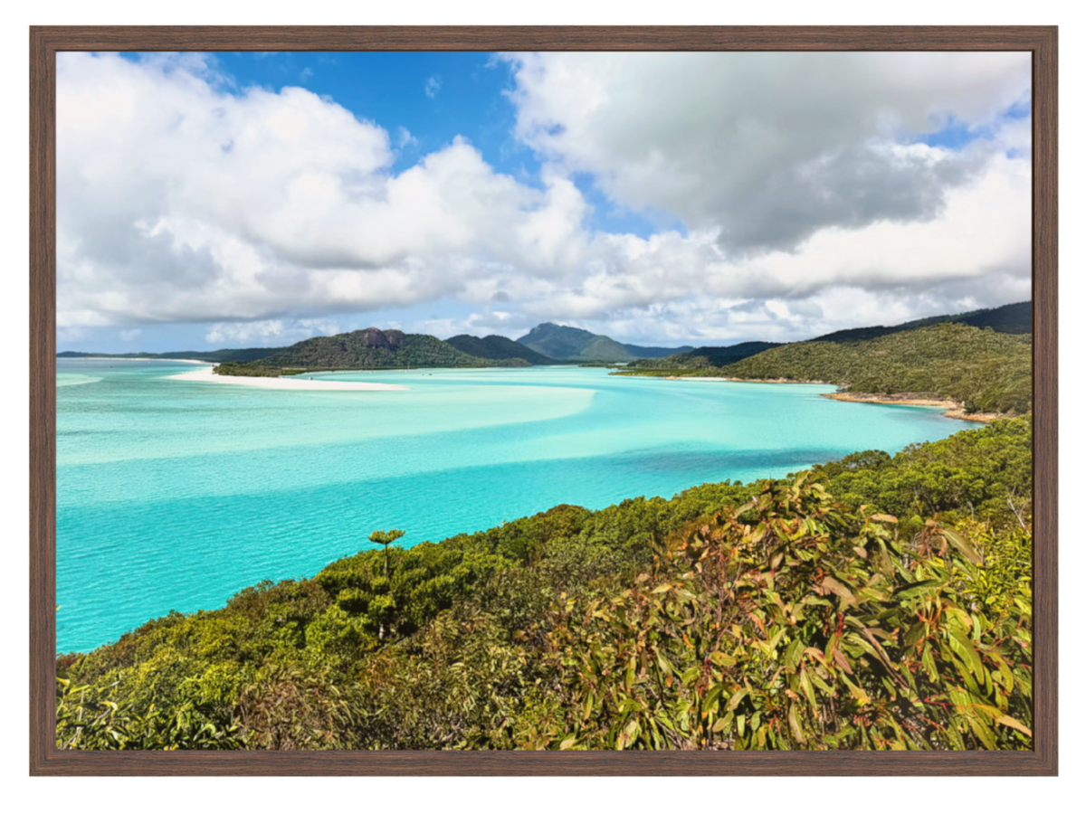 Hill Inlet landscape choc frame