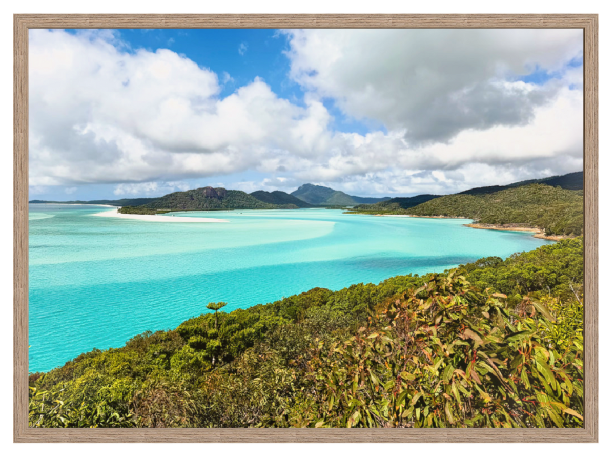 Hill Inlet landscape hazel frame