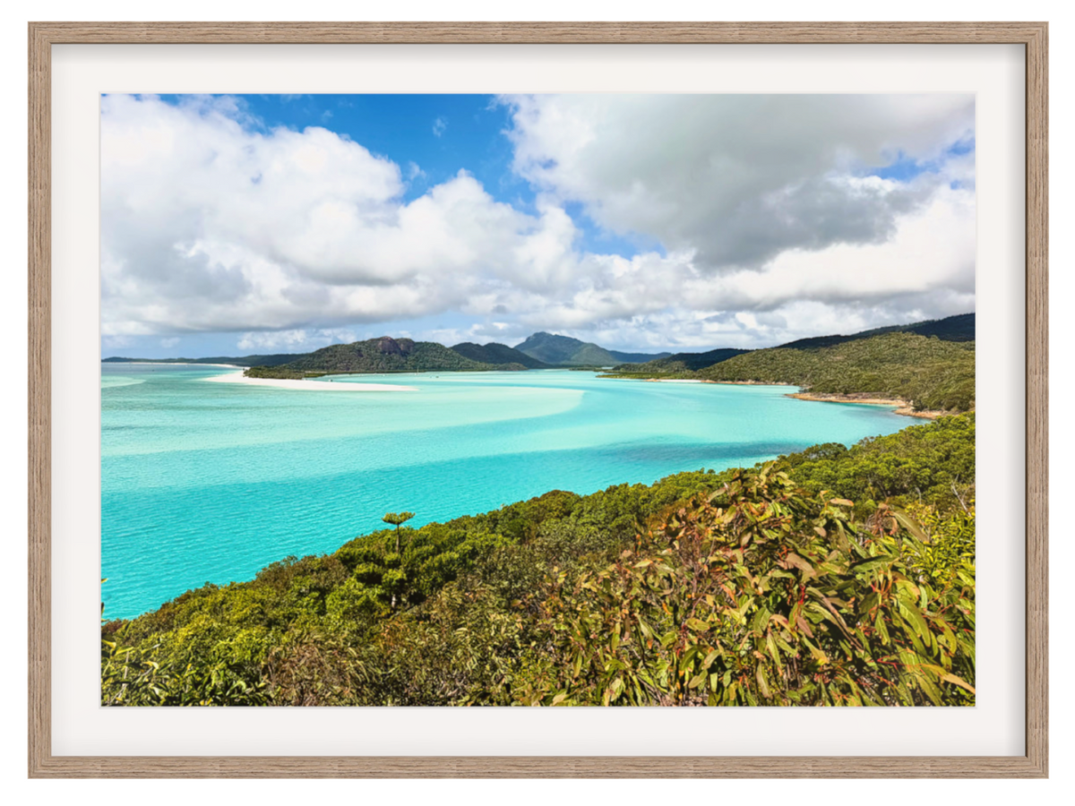 Hill Inlet landscape hazel frame