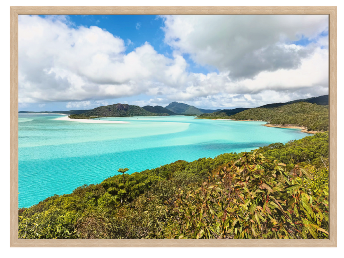 Hill Inlet landscape oak frame