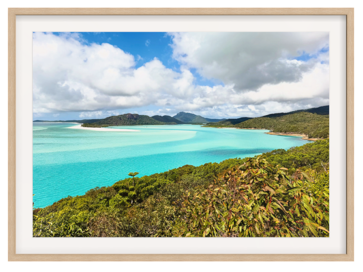 Hill Inlet landscape oak frame