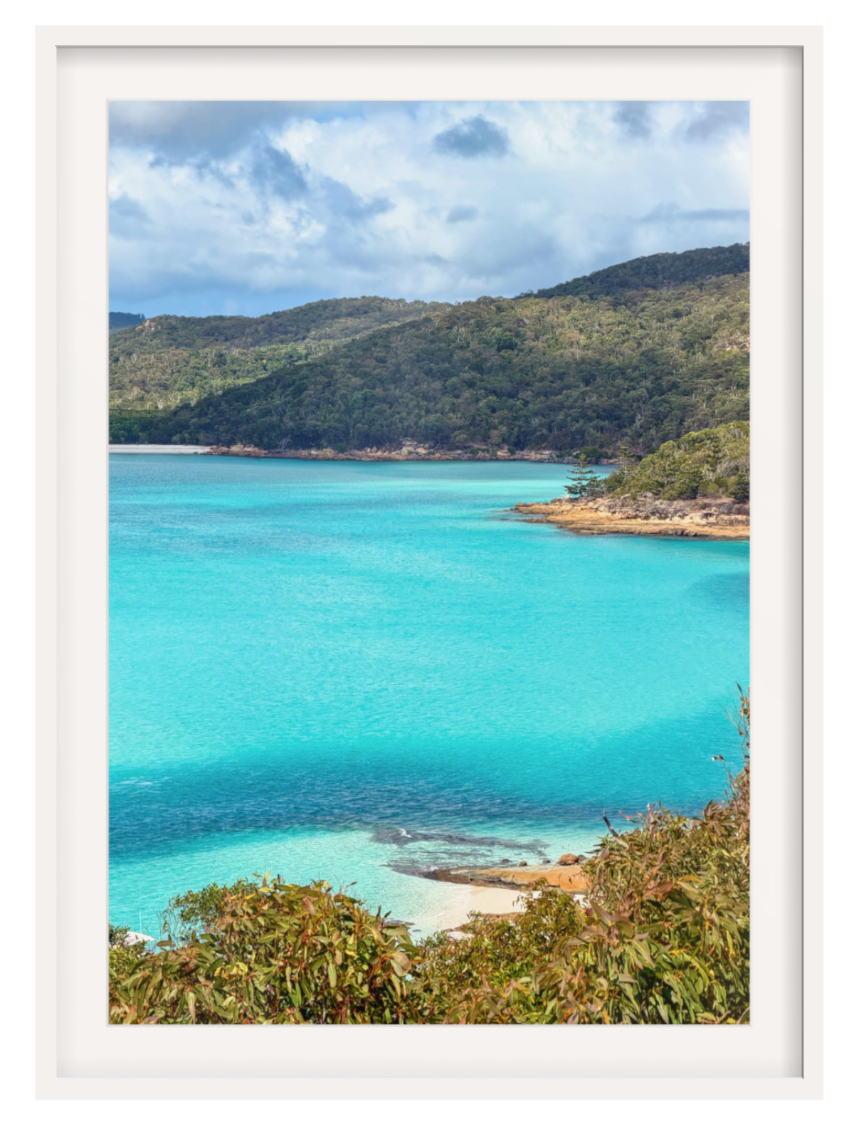 Hill Inlet Lookout white frame