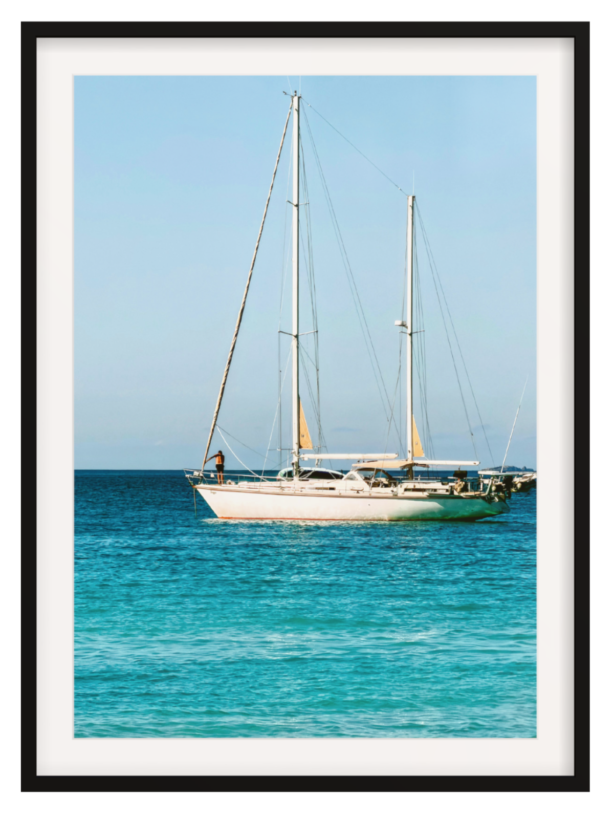 Sailing Whitsundays black frame