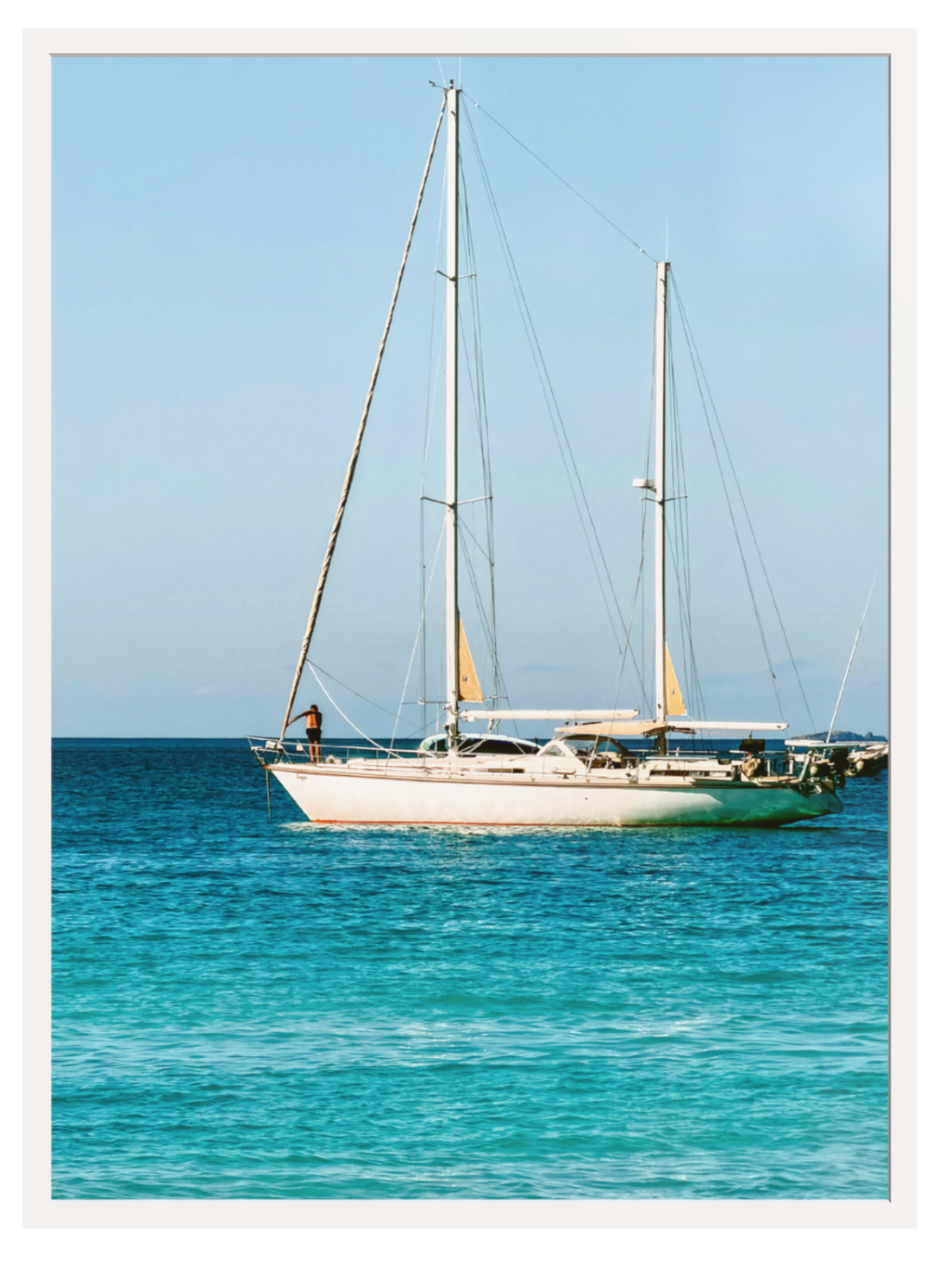 Sailing Whitsundays white frame