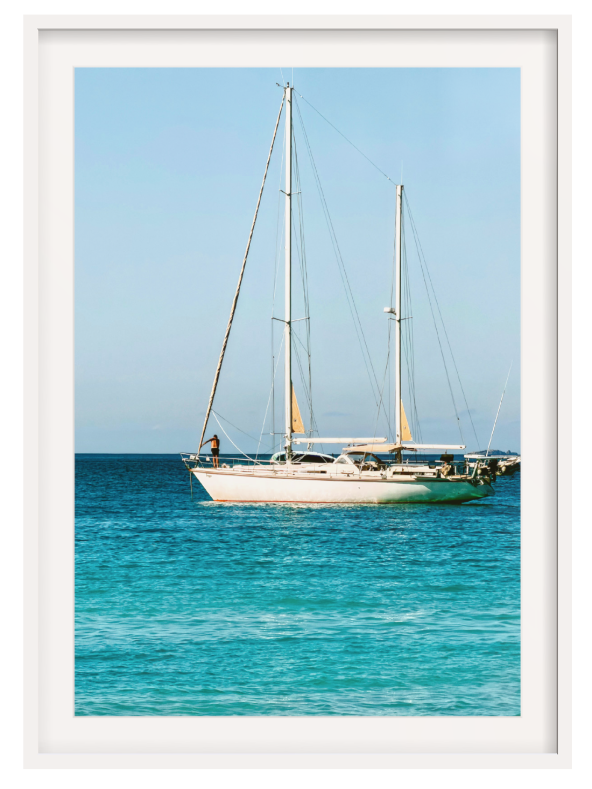 Sailing Whitsundays white frame
